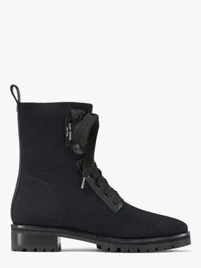 kate spade Like New Merigue Knit Combat Boot Size 8